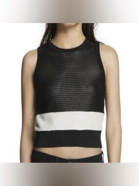 Rag & Bone Valerie Mesh Colorblock Tank Top Size Large